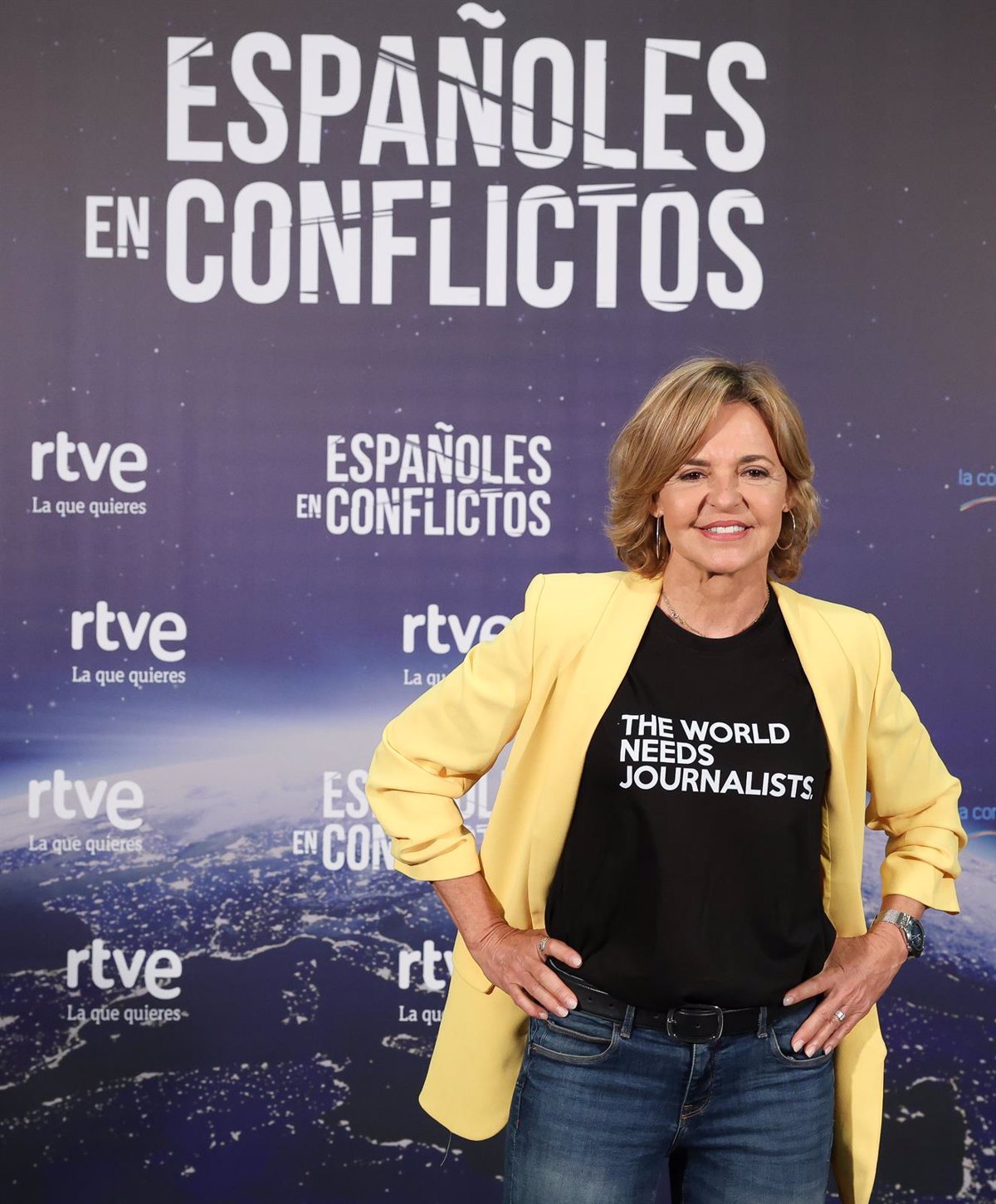 La periodista de TVE Almudena Ariza ha sido galardonada con el Premio Internacional de Periodismo Manu Leguineche.