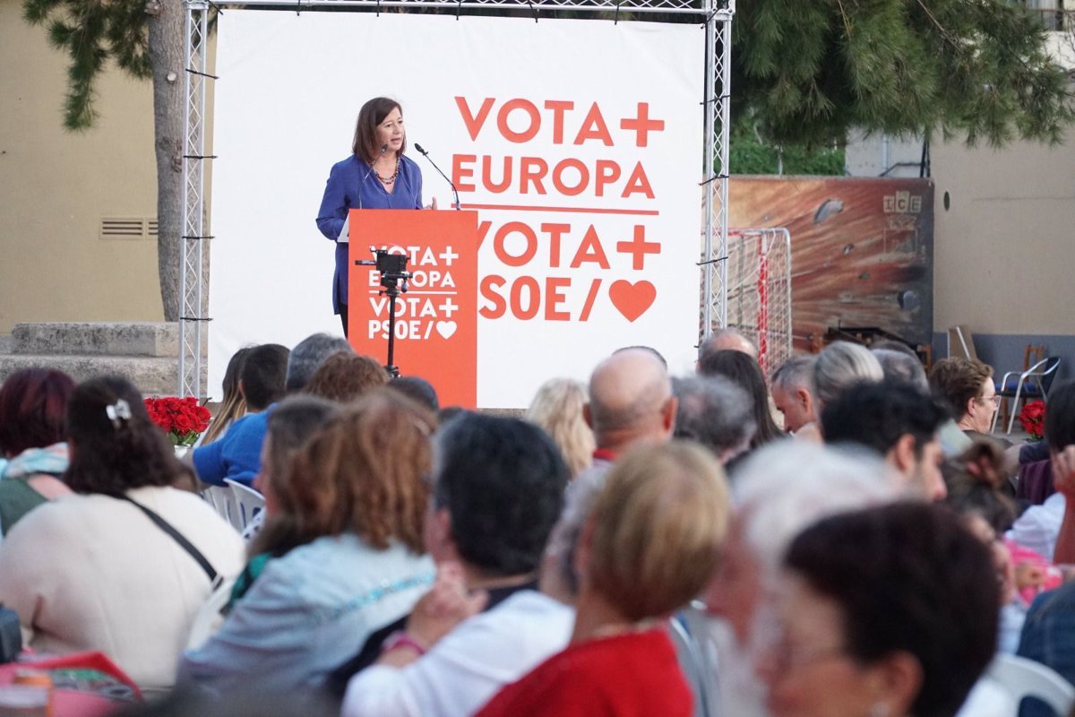Armengol solicita una votación del PSIB-PSOE «para evitar la presencia de la ultraderecha en Europa el 9 de junio»