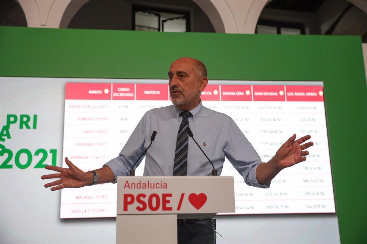 El rival de Espadas en las primarias de 2021 pide su dimisión tras la derrota del PSOE-A en Andalucía el 9J
