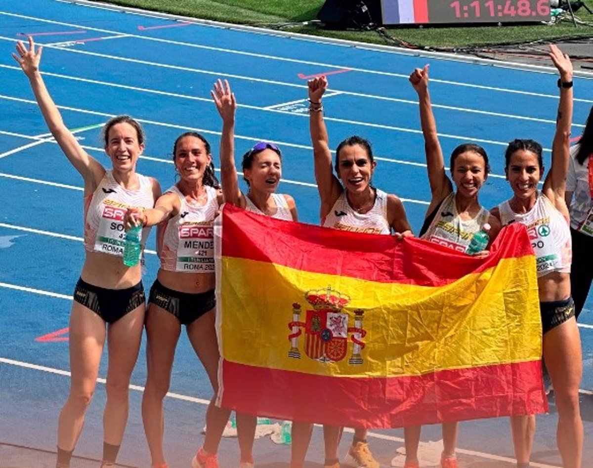 La selección española femenina de medio maratón consigue el bronce en el Campeonato de Europa