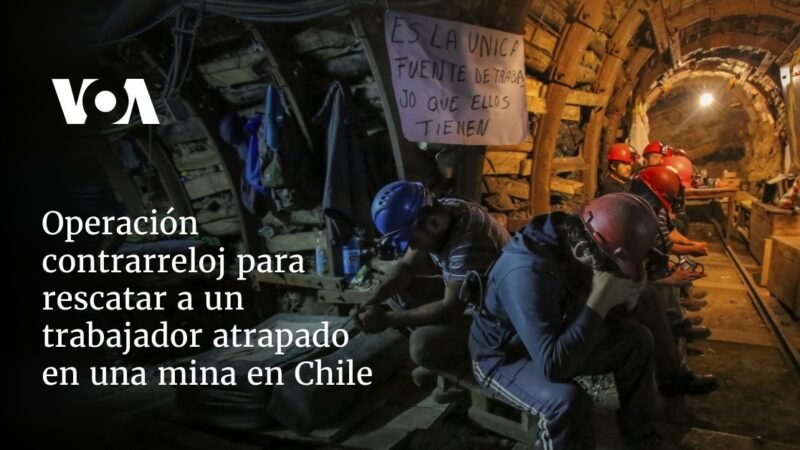 Rescate de trabajador atrapado en mina chilena