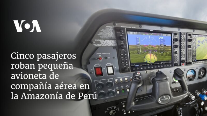 Cinco pasajeros roban avioneta en la Amazonía peruana
