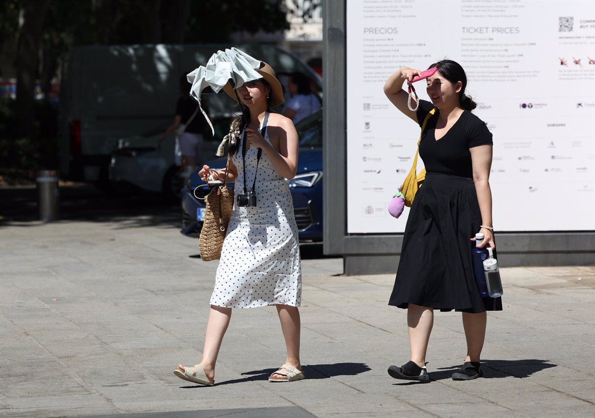 Alerta amarilla en Madrid por altas temperaturas.