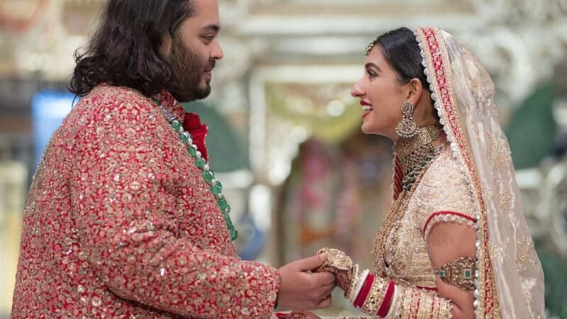 Boda de cuatro días: Anant Ambani, hijo del hombre más rico de Asia, se casa.