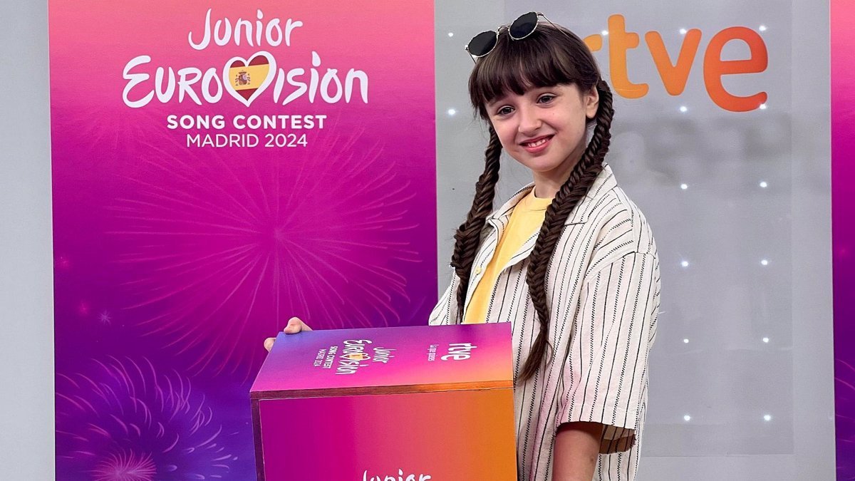 Chloe DelaRosa en Eurovisión Junior 2024 en Madrid el 16 de noviembre