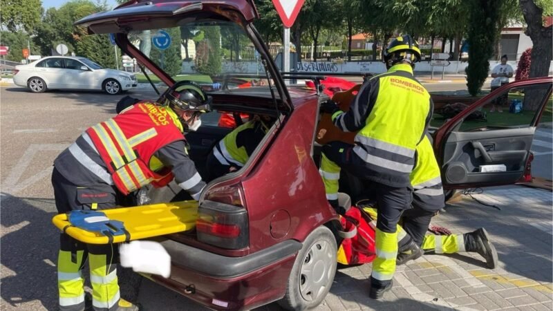 Mujer sale de prisión tras colisión de coches en Valladolid