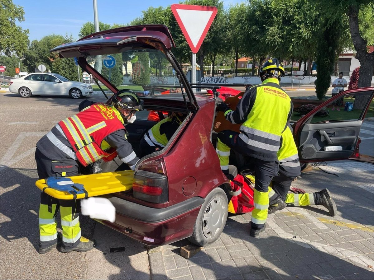 Mujer sale de prisión tras colisión de coches en Valladolid