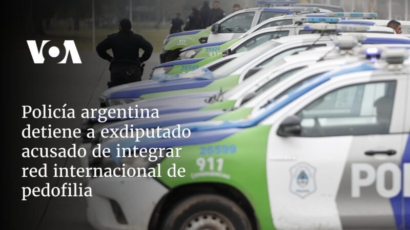 La policía argentina detiene a exdiputado por red de pedofilia