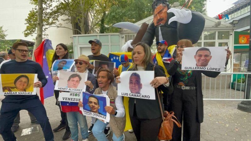 Venezolanos en la ONU alzan su voz contra Maduro.