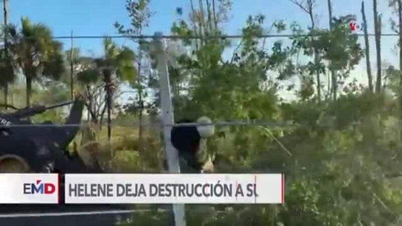 Millones sin electricidad tras paso de huracán Helene en sureste de EE.UU.