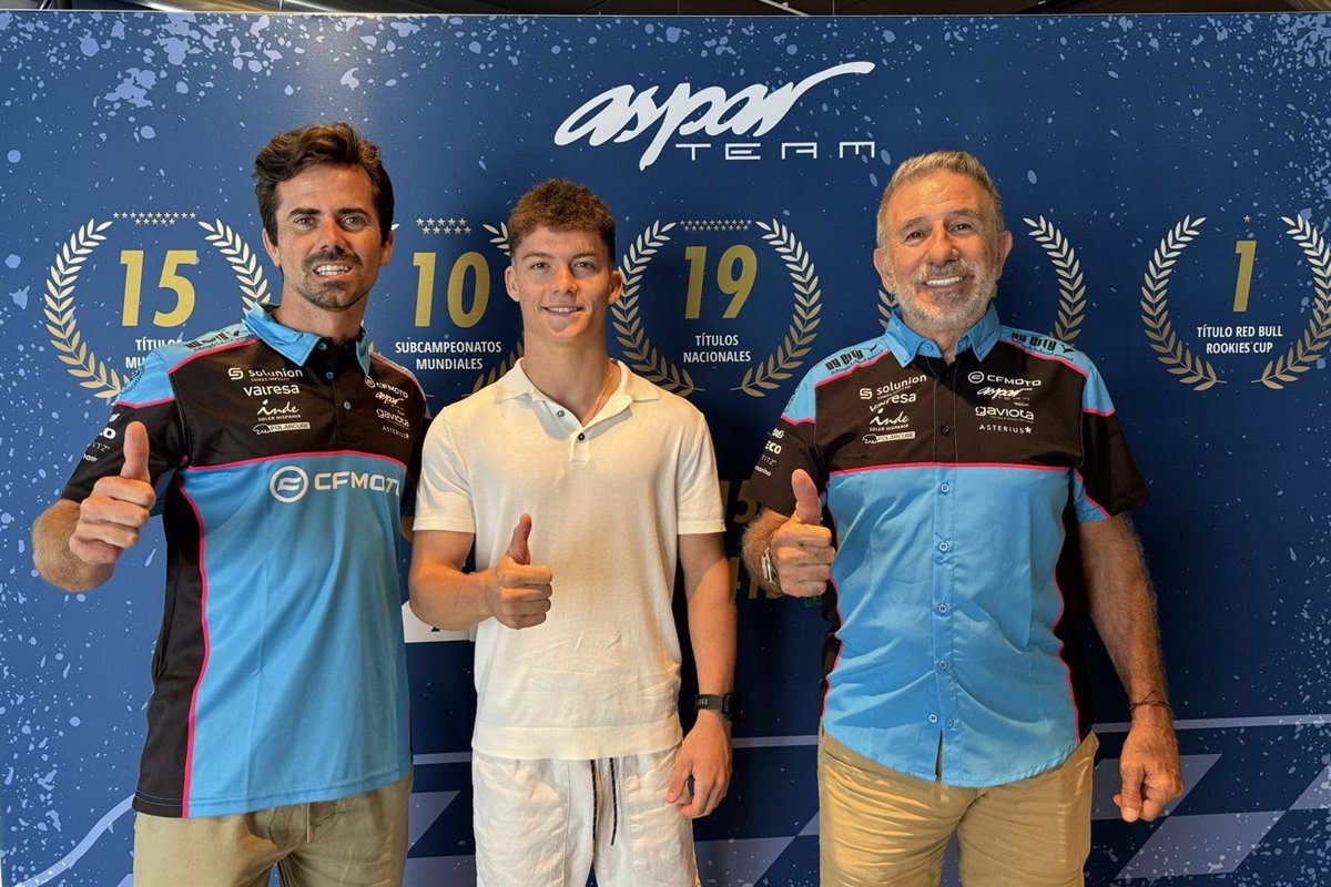 Dani Holgado debutará en Moto2 en 2025 con CFMOTO Aspar