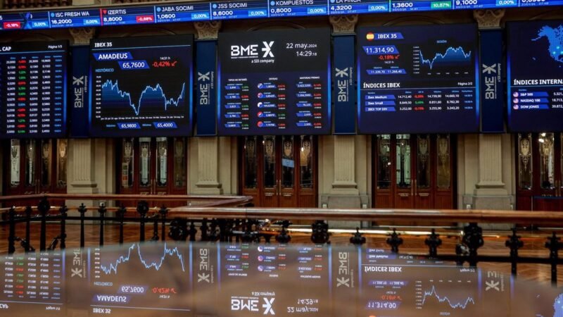 El Ibex 35 cae un 0,25% en el almuerzo por informe de empleo de EE.UU.