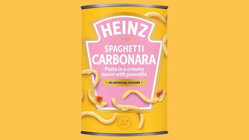 Italia ansía espaguetis a la carbonara enlatados Heinz