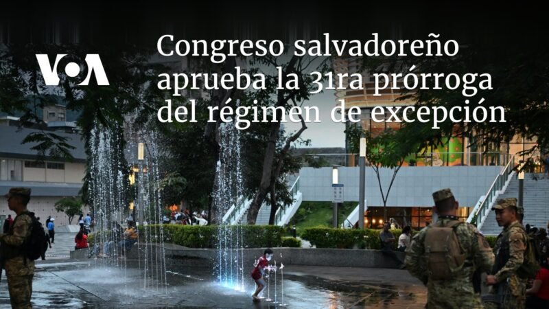 El Congreso de El Salvador aprueba la prórroga número 31 del estado de emergencia