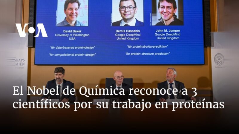 3 científicos premiados con el Nobel de Química por su estudio sobre proteínas