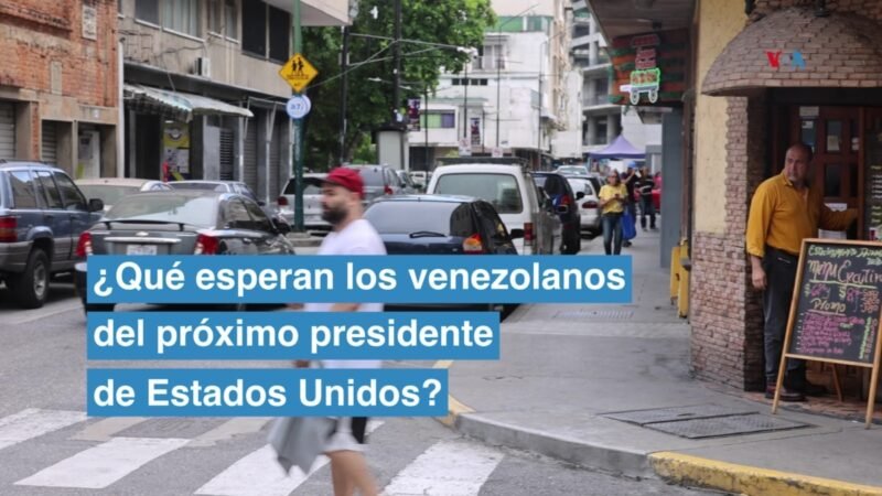 Opiniones de venezolanos sobre elecciones en Estados Unidos.