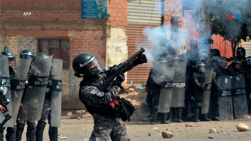 Disturbios en Bolivia provocados por manifestantes en apoyo a Evo Morales