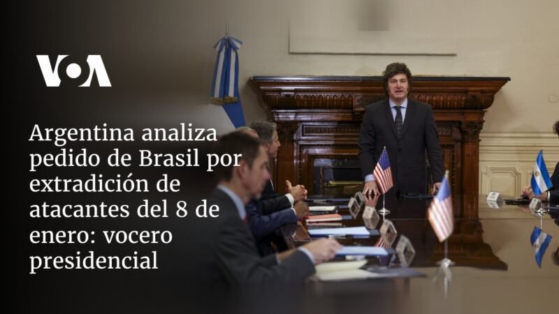 Argentina revisa pedido de extradición de atacantes del 8 de enero: portavoz presidencial