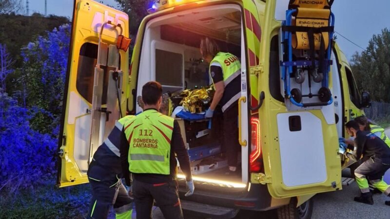 Ciclista gravemente herido en pista de Cillorigo de Liébana