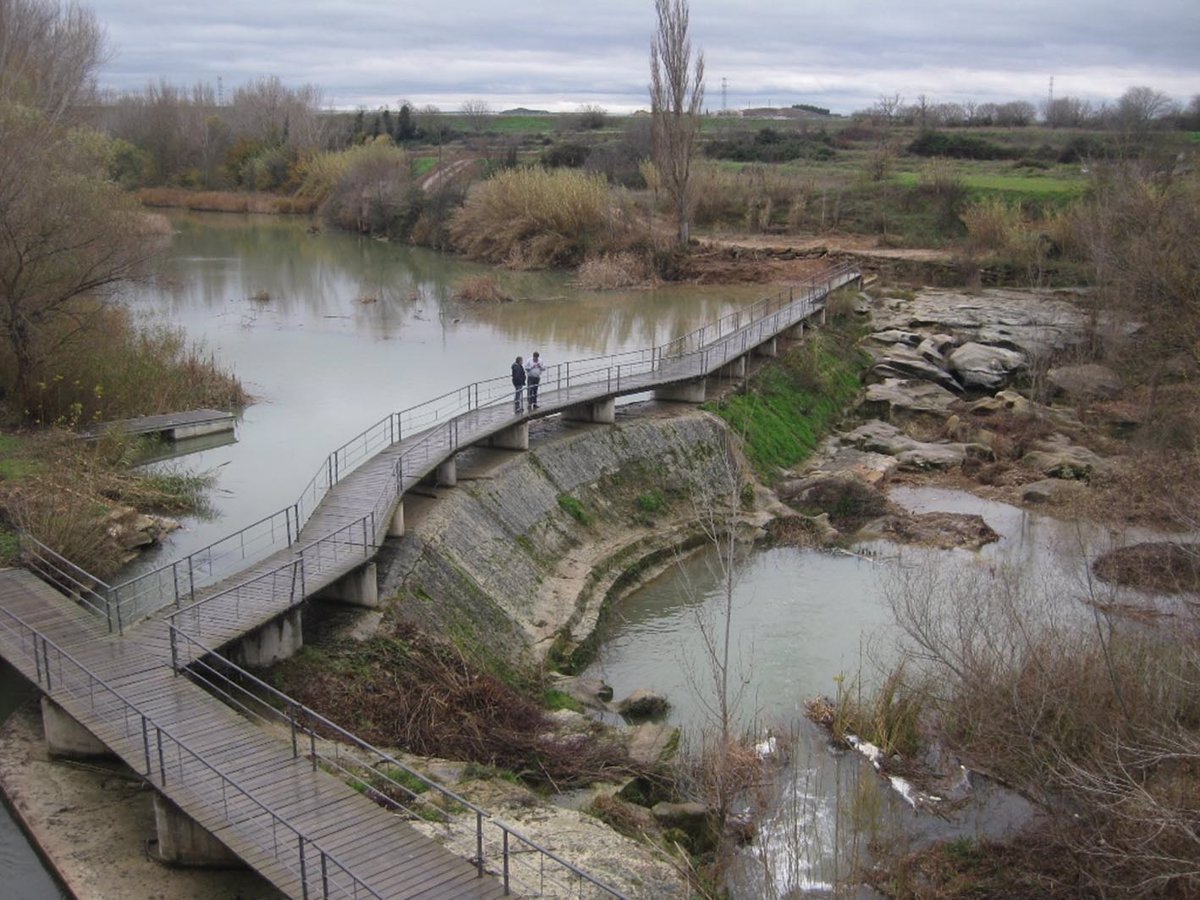 Desplazamiento de crecidas de ríos en Aragón hacia tramos bajos