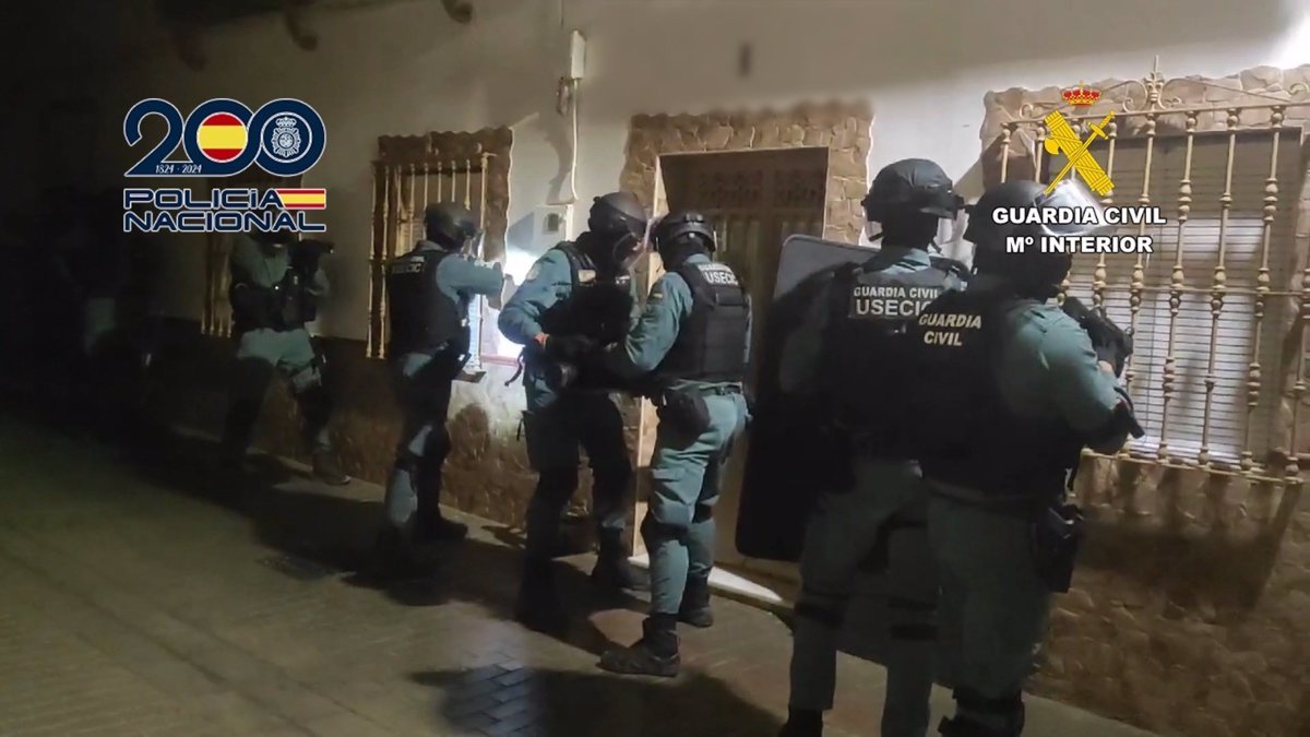 Diez detenidos en Utrera por narcotráfico tras secuestro de italianos.