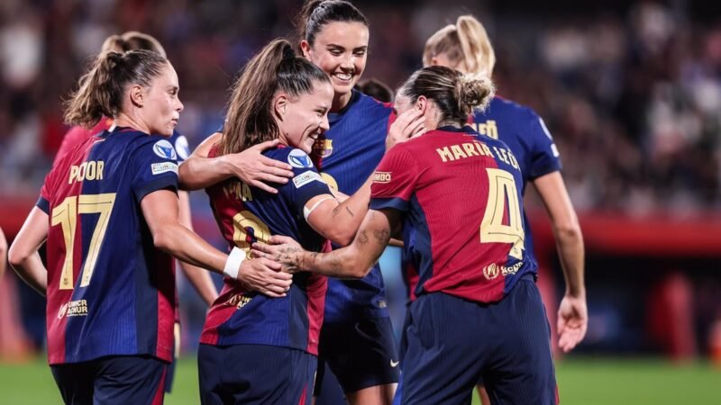 El Barça Femení se redimió en la Champions.