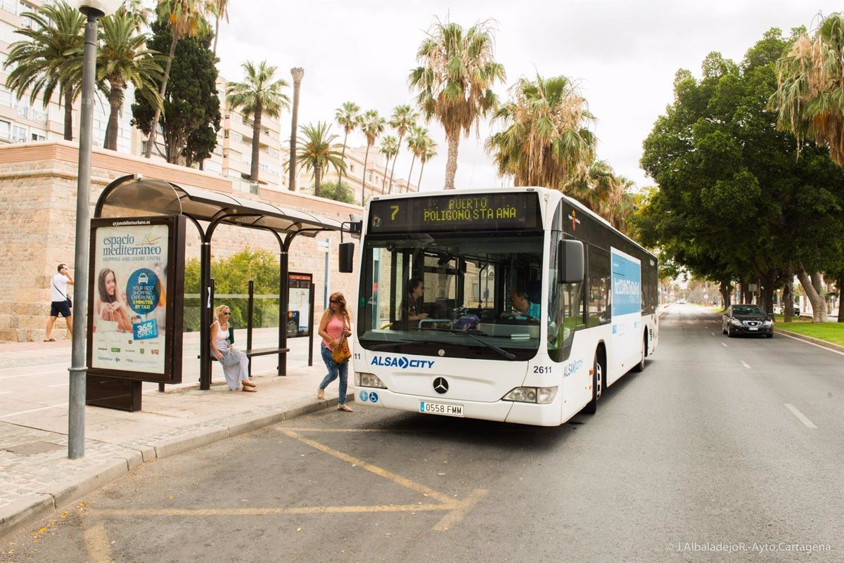 El transporte urbano en autobús en Murcia crece un 22% en agosto