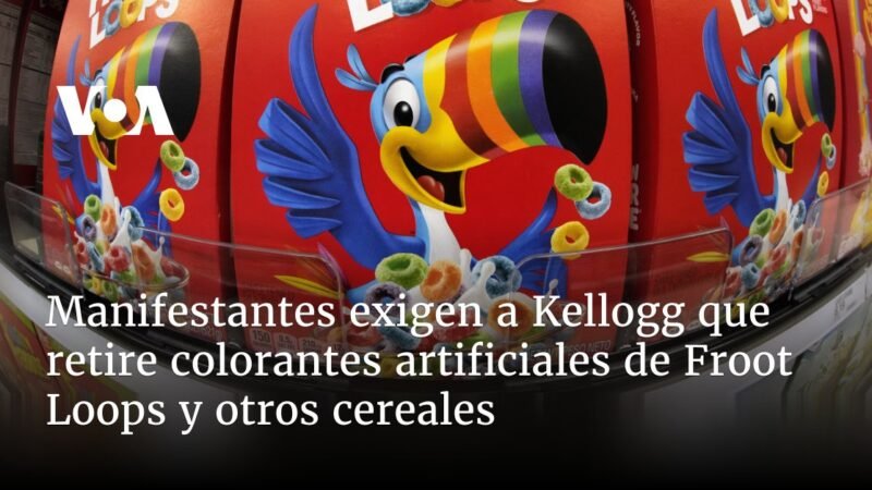 Exigen a Kellogg eliminar colorantes artificiales de cereales.