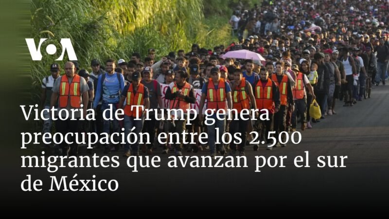 Preocupación entre los migrantes por la victoria de Trump en el sur de México.