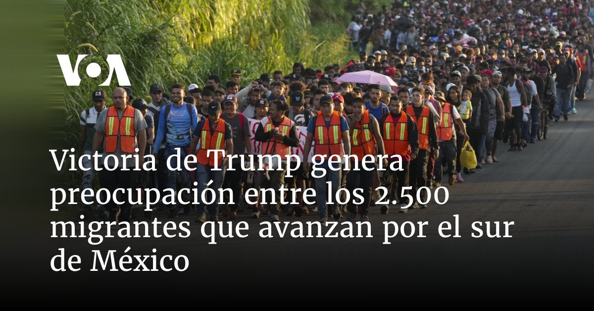 Preocupación entre los migrantes por la victoria de Trump en el sur de México.