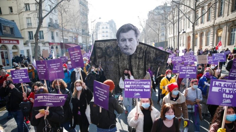 Protesta en Francia contra la violencia hacia mujeres