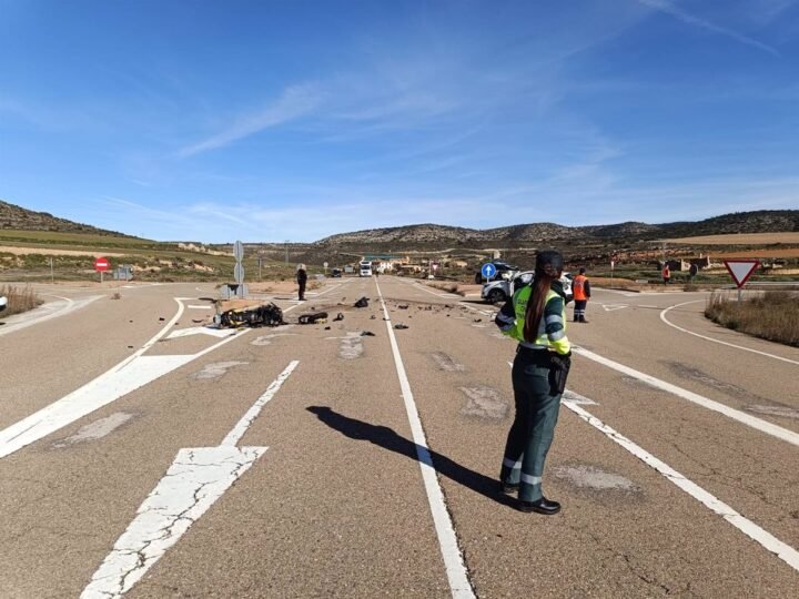 Trágico accidente en la A-222 de Muniesa: hombre de 66 años fallece