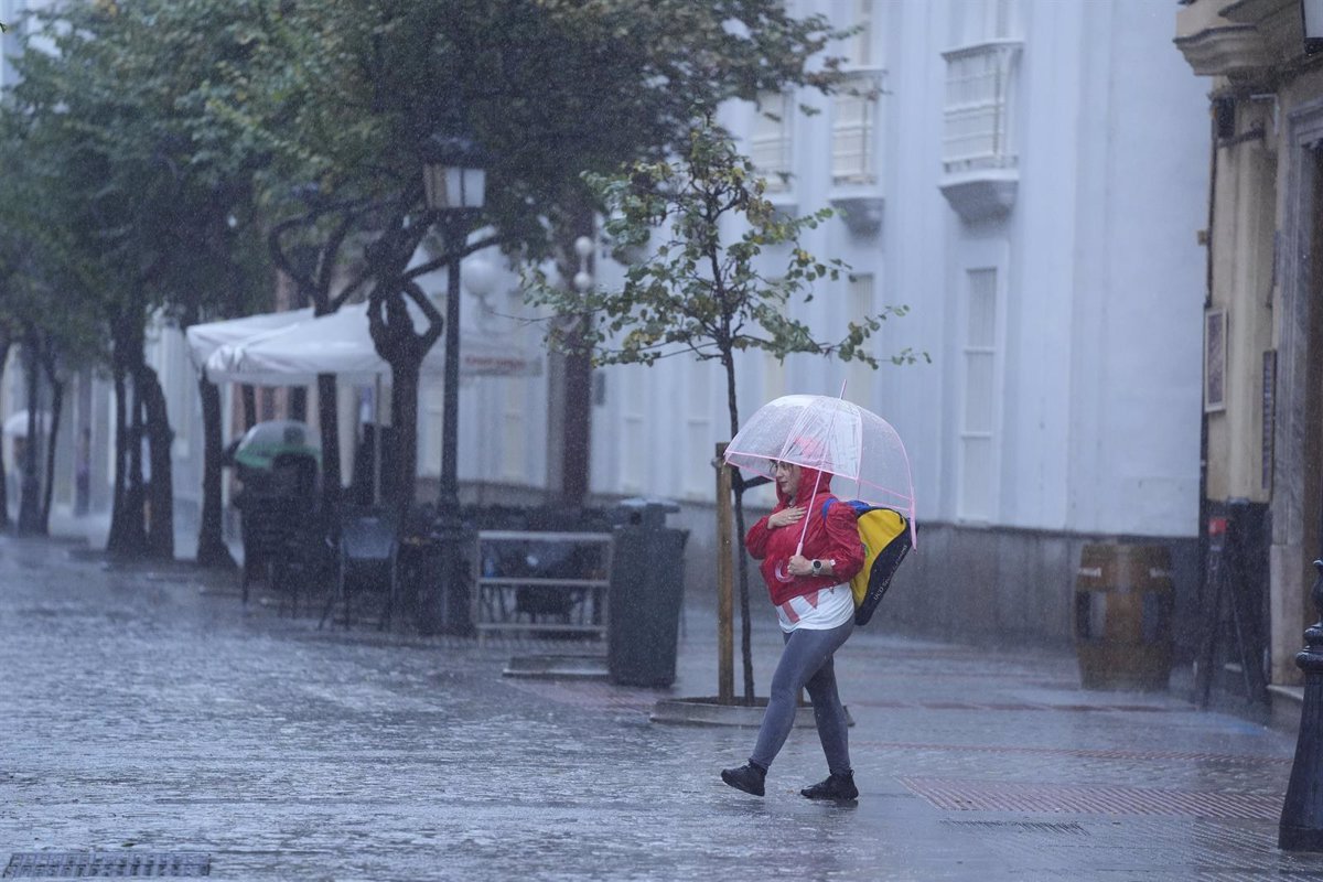 Aviso amarillo por lluvias intensas en el Noroeste este jueves.