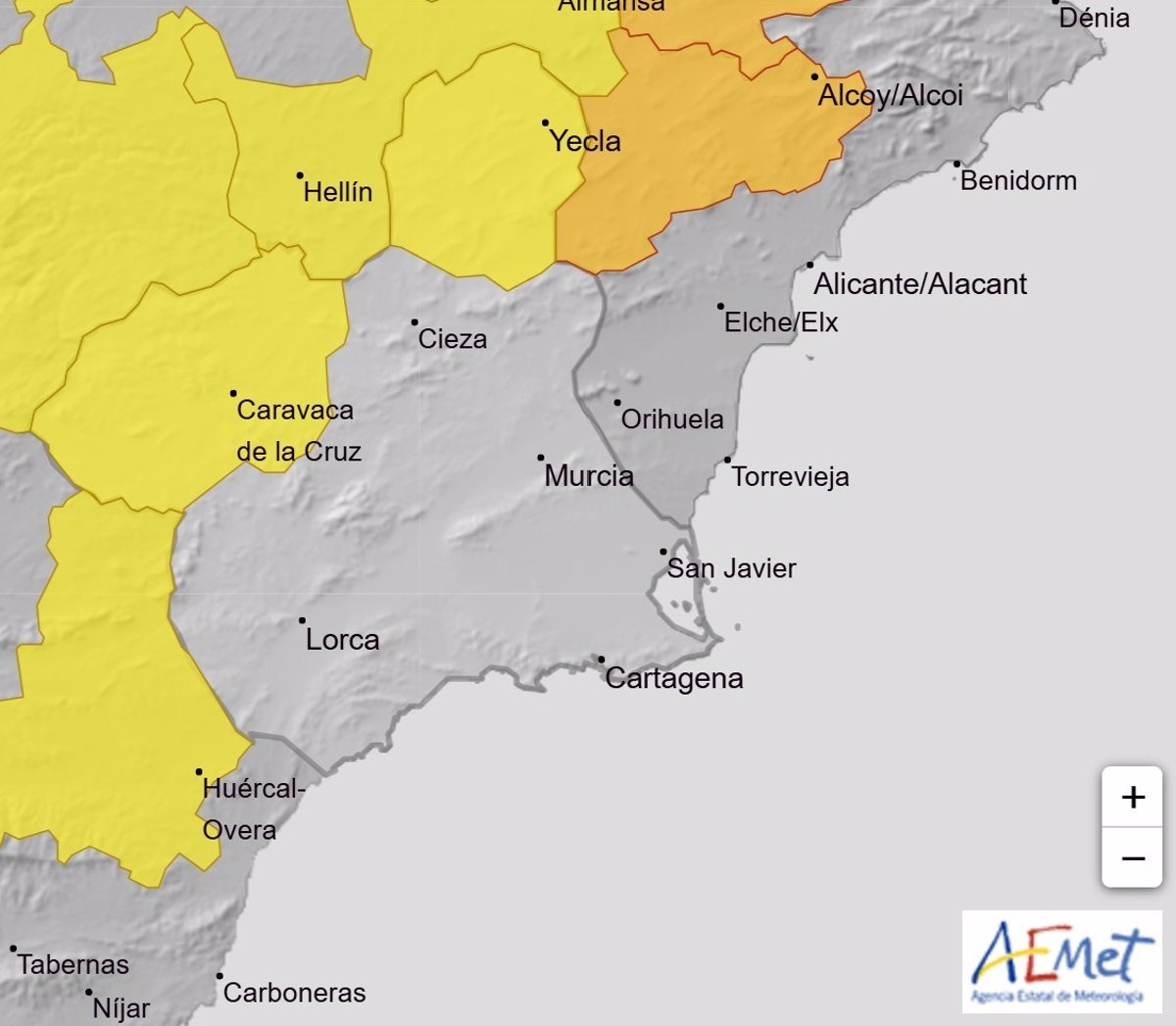 Aviso amarillo por viento en Altiplano y Noroeste para jueves