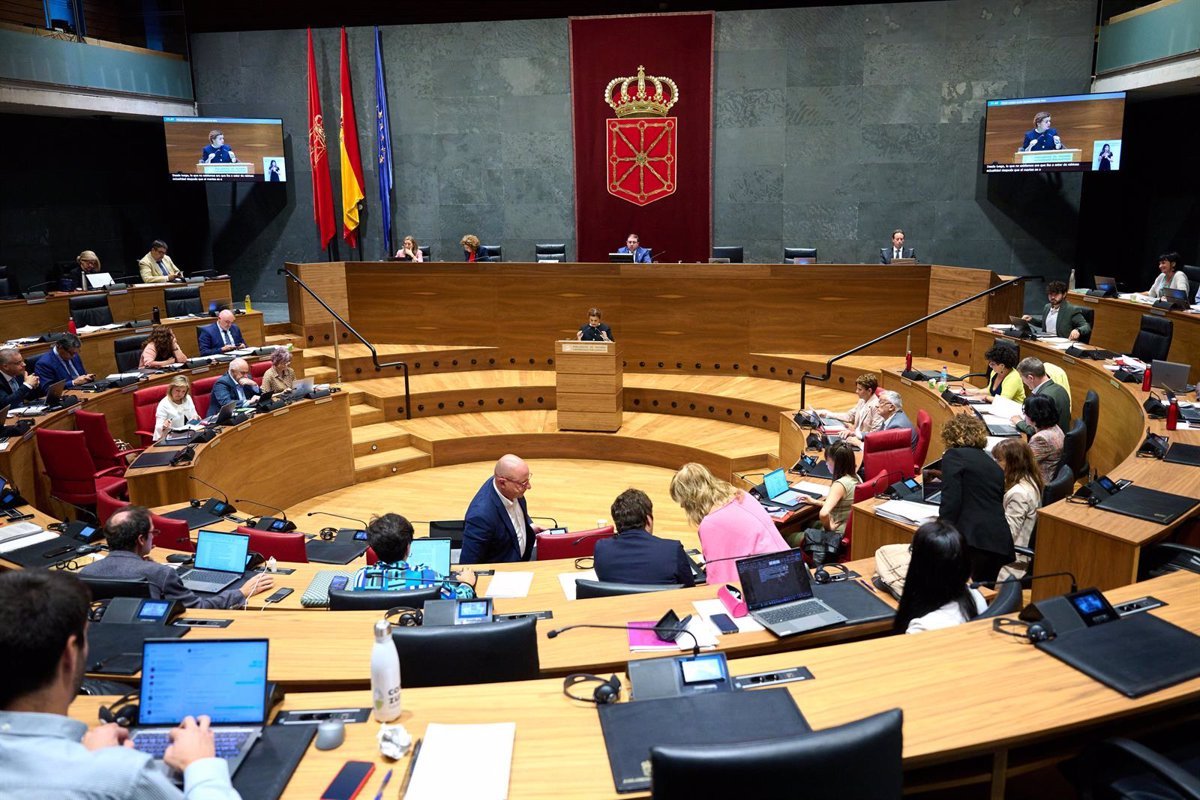 Debate en el Parlamento sobre enmiendas al presupuesto de UPN, PPN y Vox.