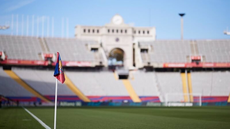 El FC Barcelona continuará en Montjuïc hasta febrero.