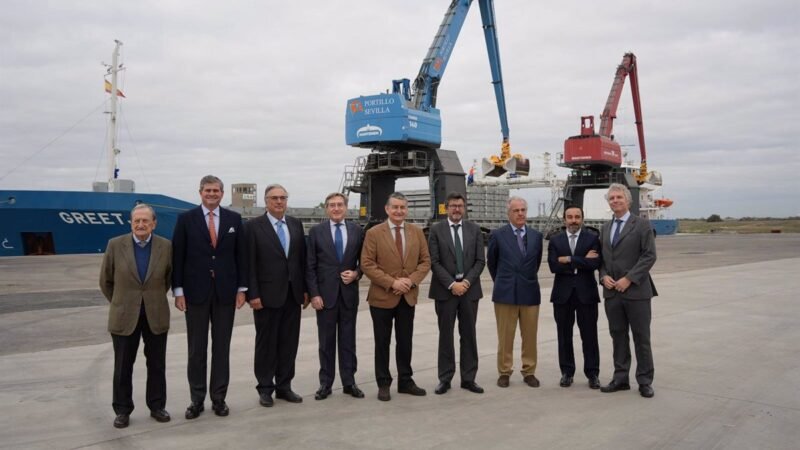 Inauguración de la terminal sincromodal en el Puerto de Sevilla para el grupo Aldeport