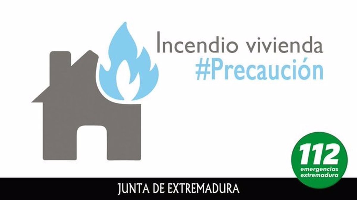 Incendio en vivienda de Villanueva de la Serena deja un muerto y un herido