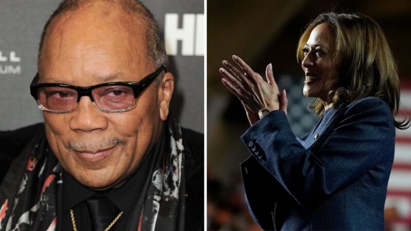 Kamala Harris honra a Quincy Jones mientras sus críticas a Trump se viralizan