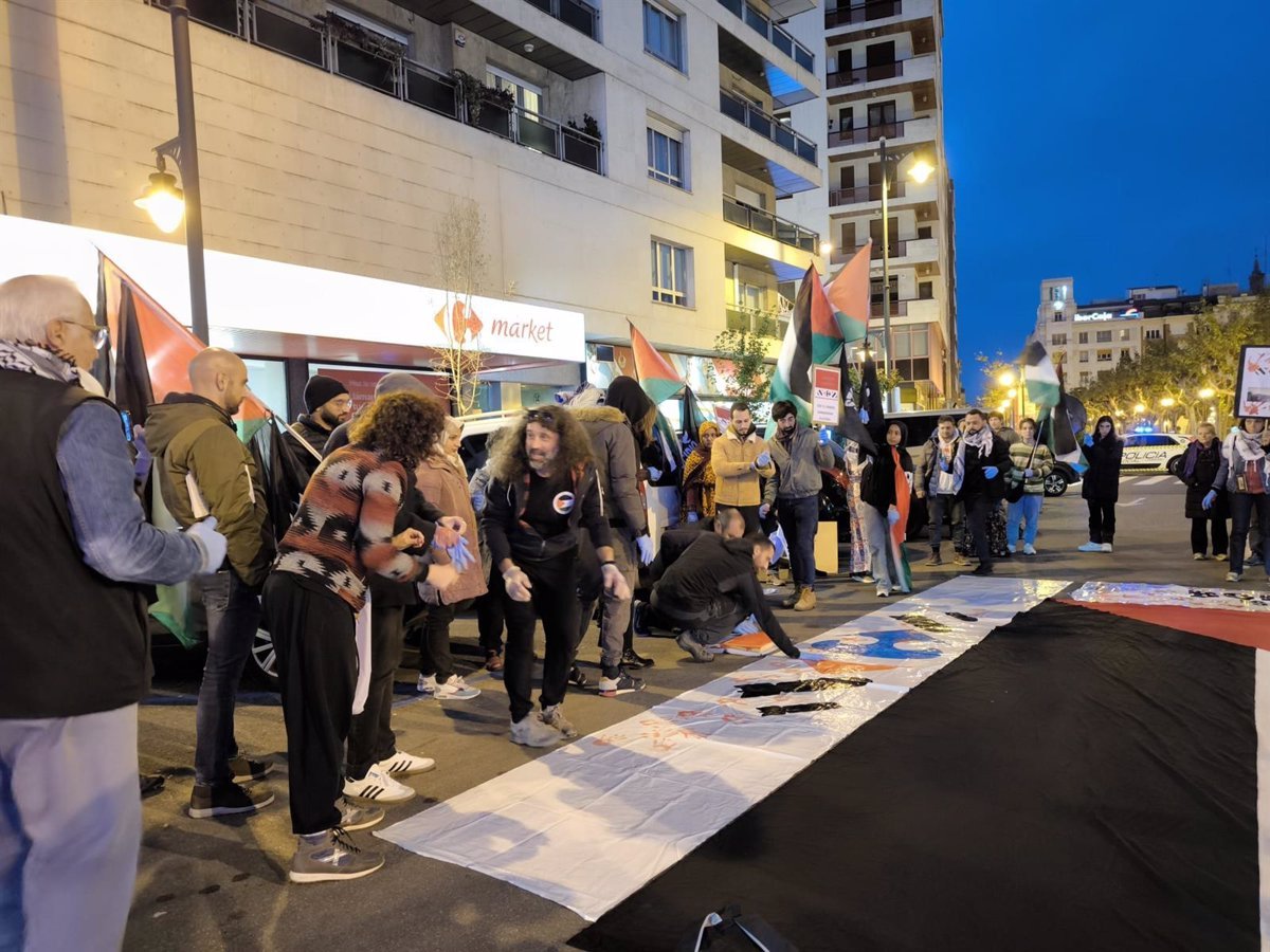 Manifestación en Logroño pide boicot a empresas que apoyan a Israel