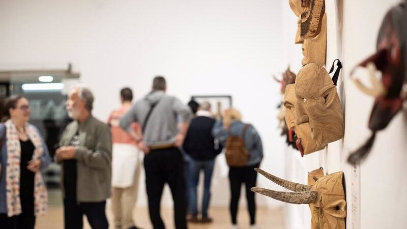 Nueva exposición de máscaras ancestrales de Nuno Jorge Rodrigues Gonçalves en Pintores 10, Cáceres