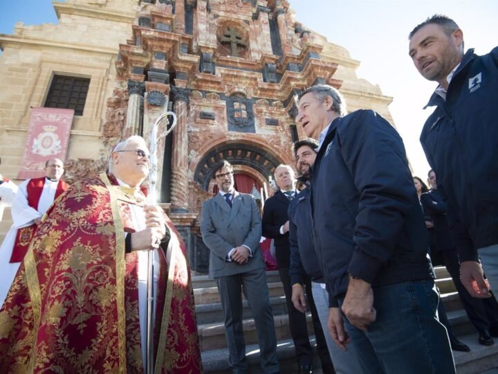 Núñez Feijóo (PP) gana Jubileo en Basílica de Caravaca de la Cruz