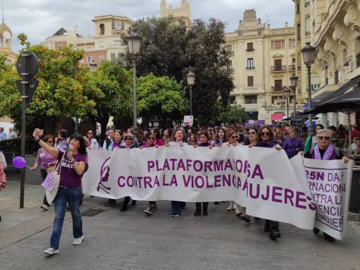 Primera marcha andaluza contra la violencia machista en Córdoba.