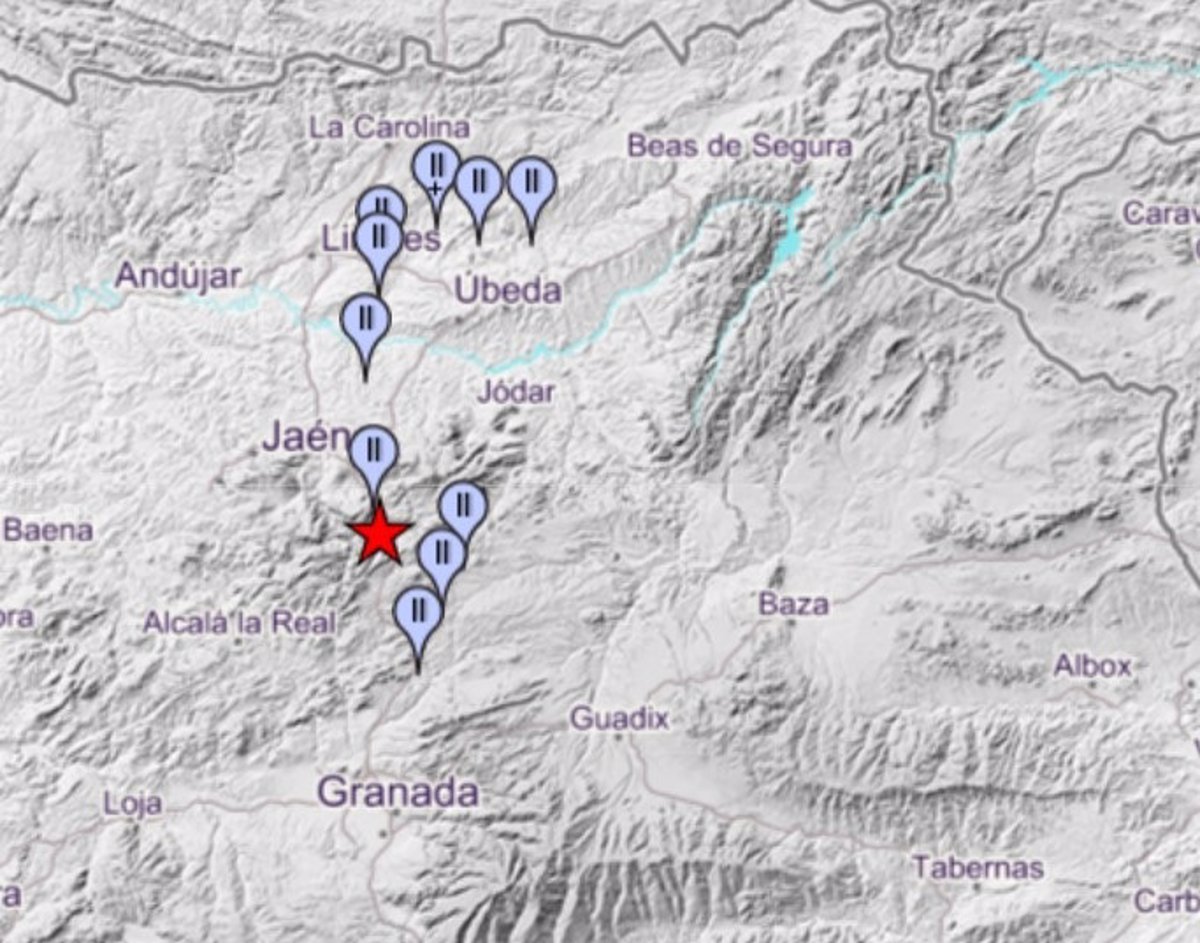 Terremoto de 3,4 en Cárcheles se sintió en Jaén