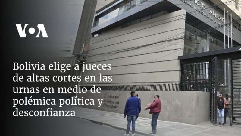 Bolivia elige jueces en las urnas en medio de polémica política y desconfianza. Decisiones judiciales en disputa.