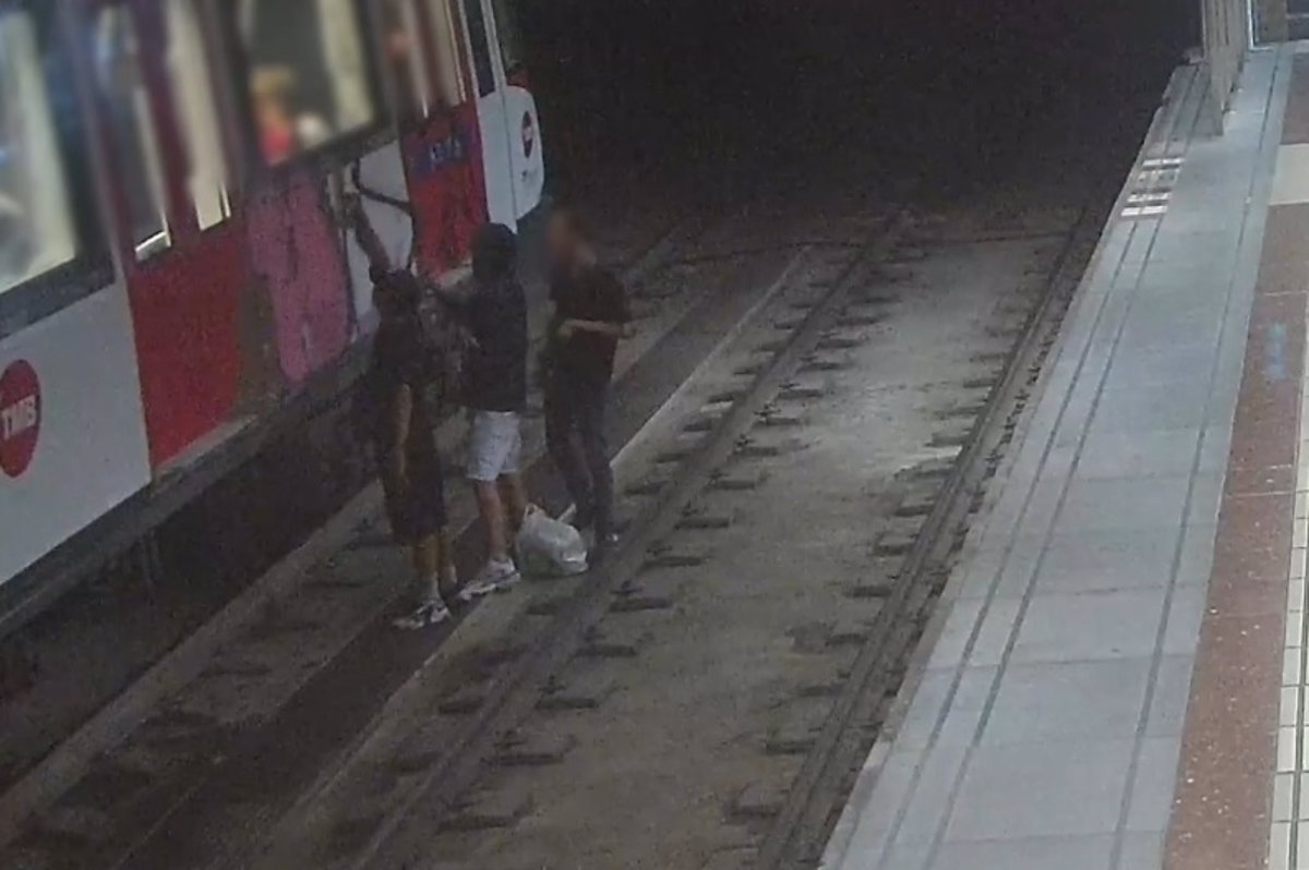 11 personas detenidas por vandalismo en trenes en Cataluña.