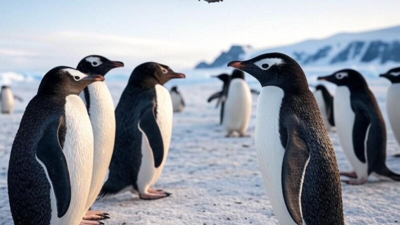 ENEa monitorea pingüinos antárticos con supercomputadora y drones