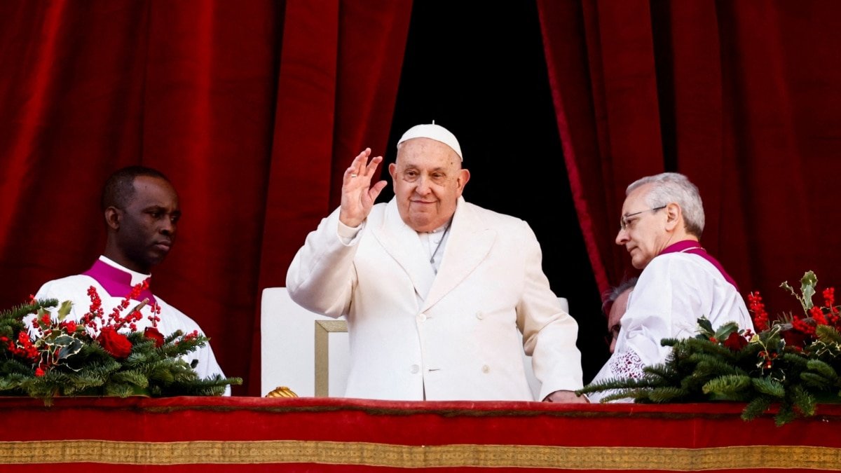 Llamado del Papa Francisco a la paz en Ucrania en Navidad.