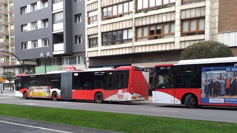 Aumenta un 11,9% el transporte urbano por autobús en Asturias en octubre