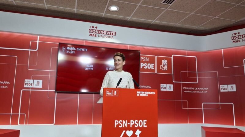 Chivite busca la reelección como secretario general del PSN en congreso el 22 de marzo